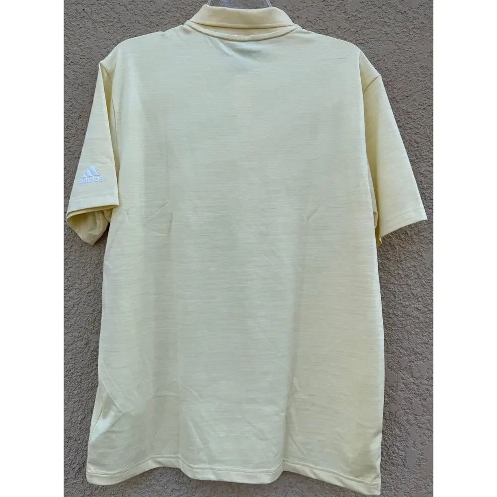 Adidas Golf Sport Polo Yellow Medium NWT